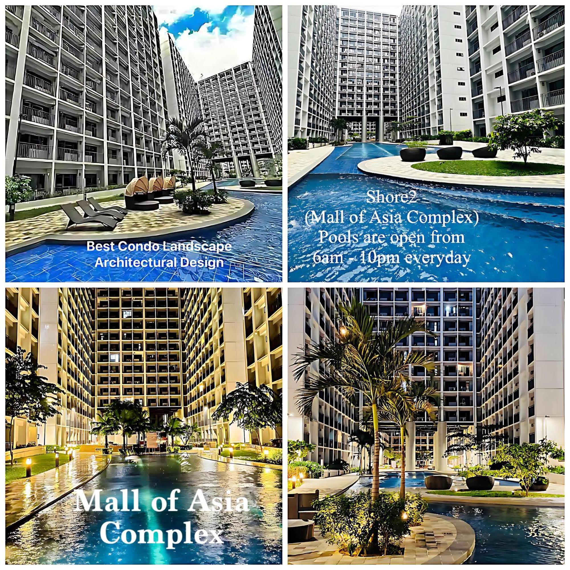 2 Side-By-Side P00L Front Condos, 6 Beds, 2 Cr, 2 Kitchen For 10 Guests At Moa Manila Exterior photo